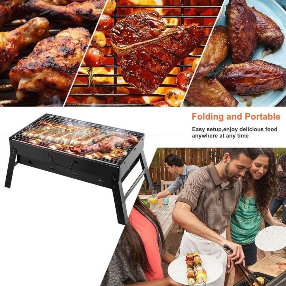 Barbeque Grill - Foldable Barbecue and Tandoor Grill for Camping Hiking Picnic - Until Off
